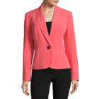 Black Label By Evan-picone Long Sleeve 1-button Suit Jacket