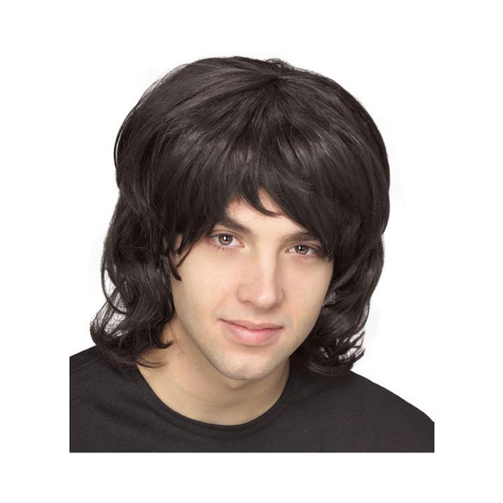 Buyseasons 70s Shag Wig Black Mens Dress Up Accessory