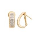 14k Yellow Gold 1 Ct. T.w. Diamond Igl Certified Hoop Earrings