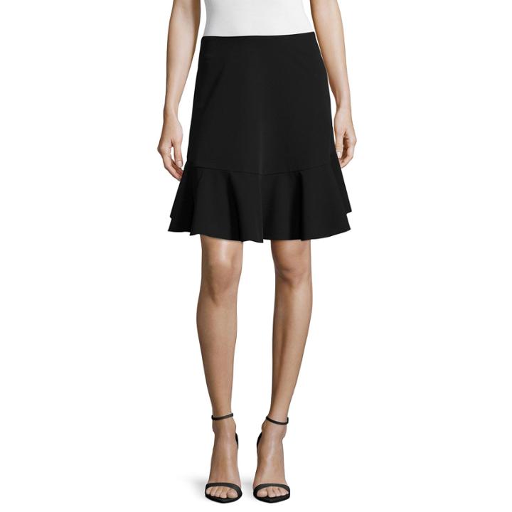 Worthington Flounce Hem Lace Skirt
