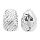 Monet Silver-tone Swirled Clip-on Earrings