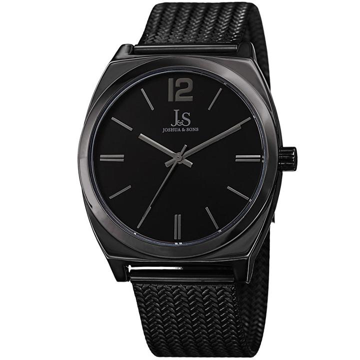 Joshua & Sons Mens Black Strap Watch-j-124bk