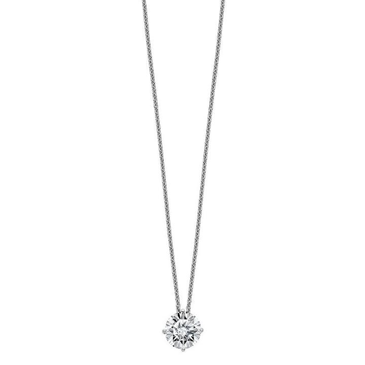 Womens 2-pack 1 3/4 Ct. T.w. White Moissanite Round Pendant Necklace Set