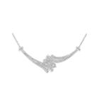 Womens 1/2 Ct. T.w. White Diamond Sterling Silver Collar Necklace
