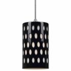 Wooten Heights 9.8 Tall Glass Pendant With Brushed Steel Cord