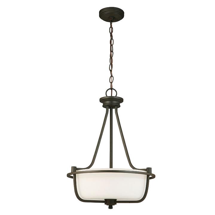 Eglo Mayview 3-light 16 Inch Matte Bronze Invertedpendant Ceiling Light
