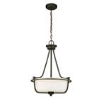 Eglo Mayview 3-light 16 Inch Matte Bronze Invertedpendant Ceiling Light
