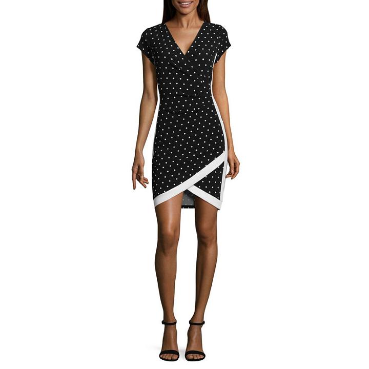 Almost Famous Short Sleeve Bodycon Dress-juniors