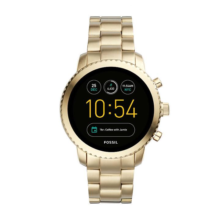 Fossil Q Unisex Gold Tone Smart Watch-ftw4010