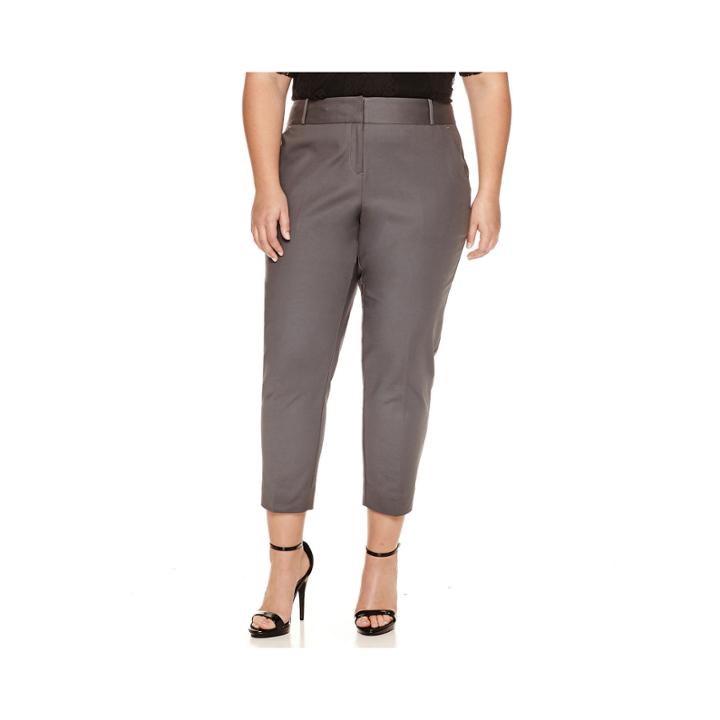 Worthington Curvy Slim Leg Ankle Pants 26.5 - Plus