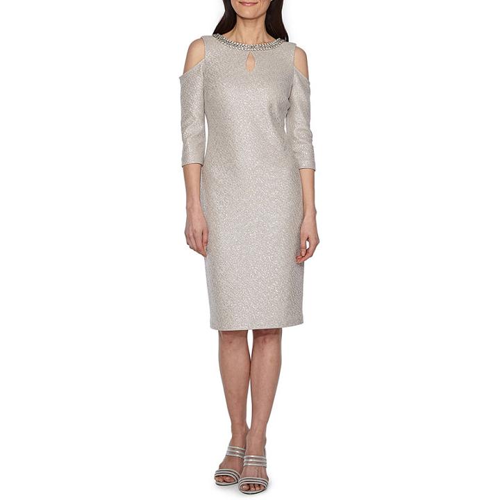 Melrose Sleeveless Embellished Party Dress-petites