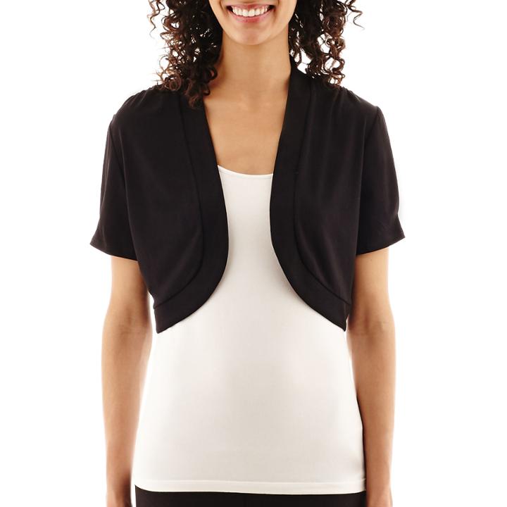 R & K Originals Short-sleeve Bolero Shrug