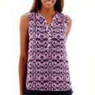 A.n.a Sleeveless Woven High-low Henley