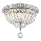 Empire Collection 4 Light 10 Round Clear Crystalflush Mount Ceiling Light