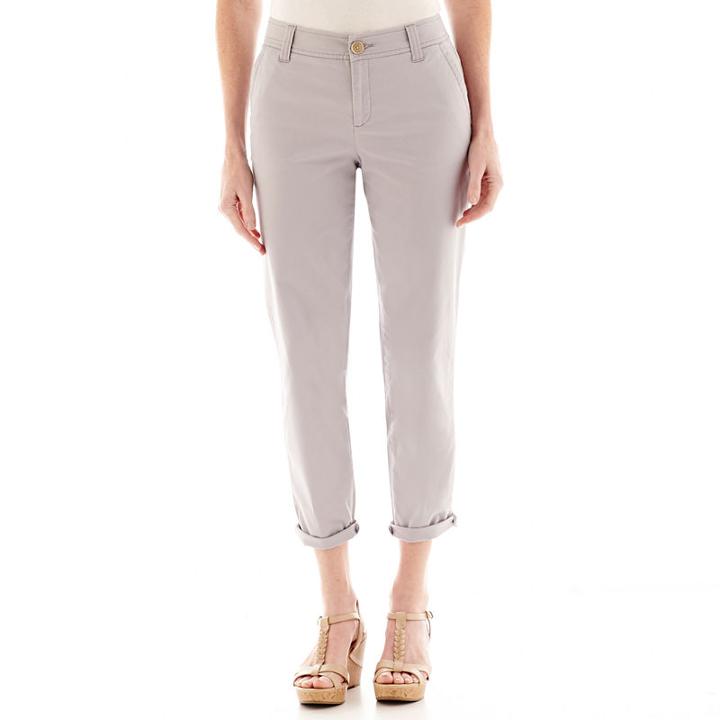 Liz Claiborne Chino Cropped Pants