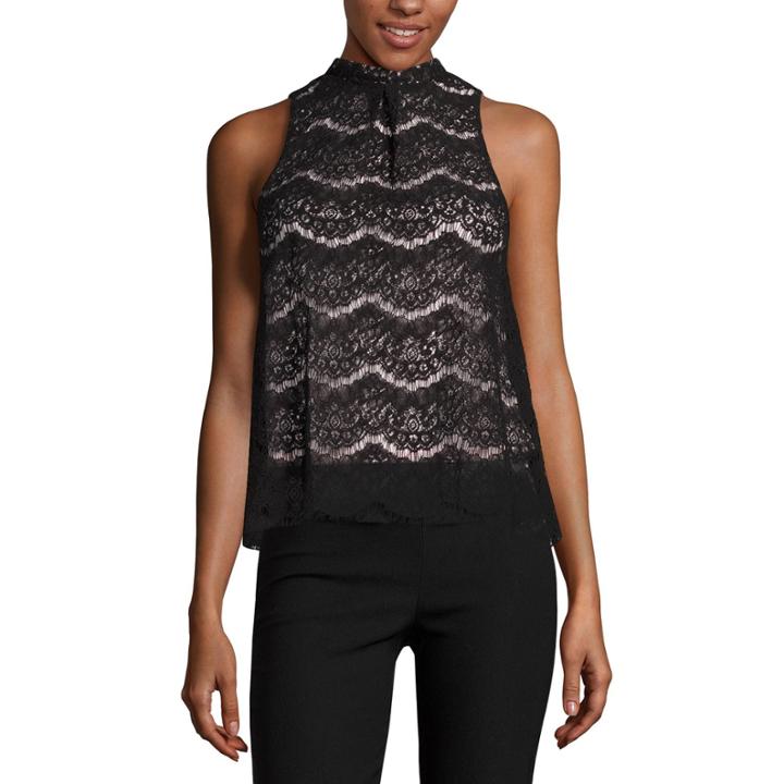By & By Lace Tank Top-juniors