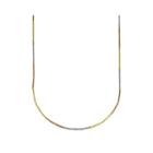 Limited Quantities! 14k Gold Tri-color Hollow Perfectina 18 Chain Necklace