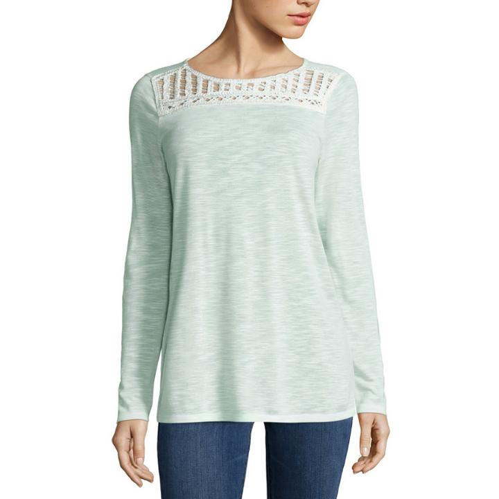 A.n.a Long Sleeve Crew Neck T-shirt-talls