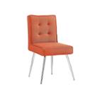Astra Orange 2-pc. Tufted Fabric Slipper Chair