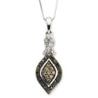 ? Ct. T.w. Champagne Diamond Pendant Necklace With Diamond Accents