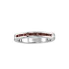 1/4 Ct. T.w. Color-enhanced Red Diamond Sterling Silver Band Ring