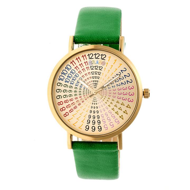 Crayo Unisex Green Strap Watch-cracr4304