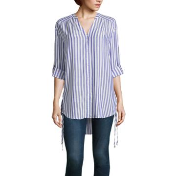 Ans Side Lace Up Shirt- Talls