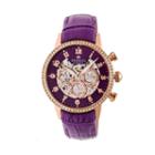 Empress Unisex Purple Strap Watch-empem2006