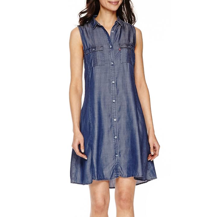 Levi's Short-sleeve Cotton Swingy Dress