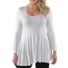 24/7 Comfort Apparel Less Is More Tunic Top-plus