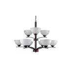 Mickayla 9-light Brown Chandelier