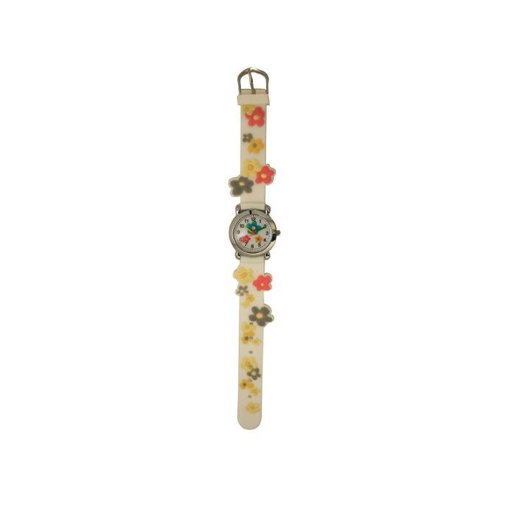 Olivia Pratt Flowers Unisex White Strap Watch-17813