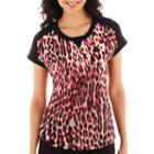 Worthington Sheer-shoulder Athletic Tee - Tall