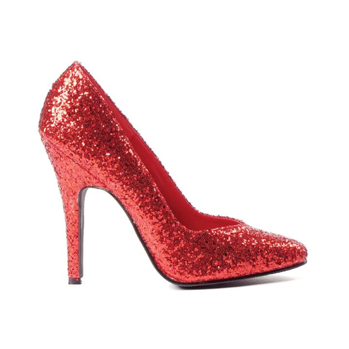 Women's Red Glitter Pumps