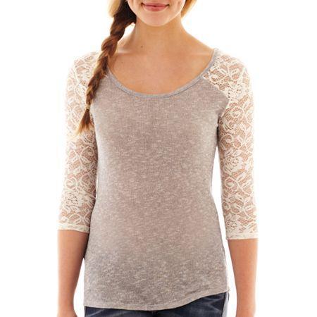 Arizona 3/4-sleeve Lace Tee