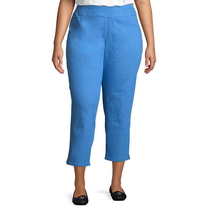 Lark Lane Je T'aime Pull On Extra Stretch Ankle Pant- Plus