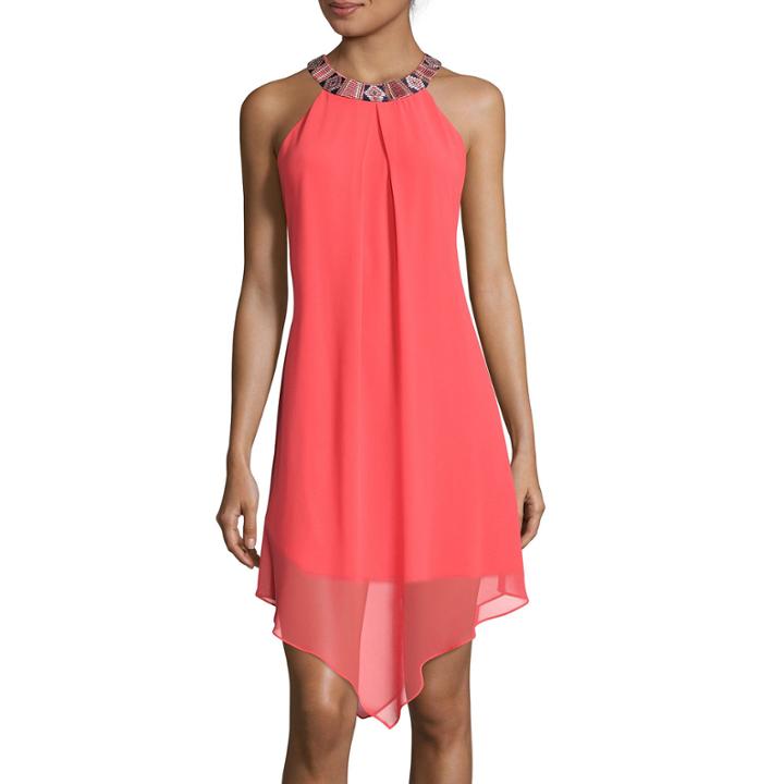 By & By Sleeveless Alternative-hem Dress