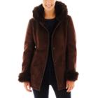 Excelled Hooded Faux-shearling Jacket