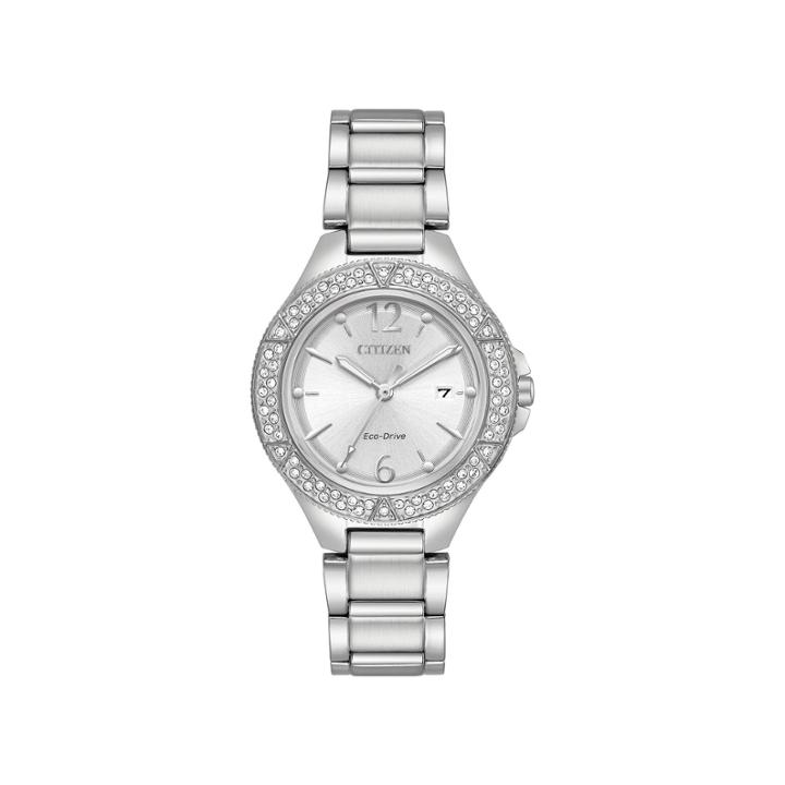 Citizen Womens Silver Tone Strap Watch-fe1160-54a