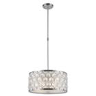 Paris Collection 4 Light Chrome Finish With Clearcrystal Pendant D16h8