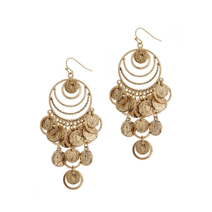 El By Erica Lyons El By Erica Lyons Gold Over Brass Chandelier Earrings