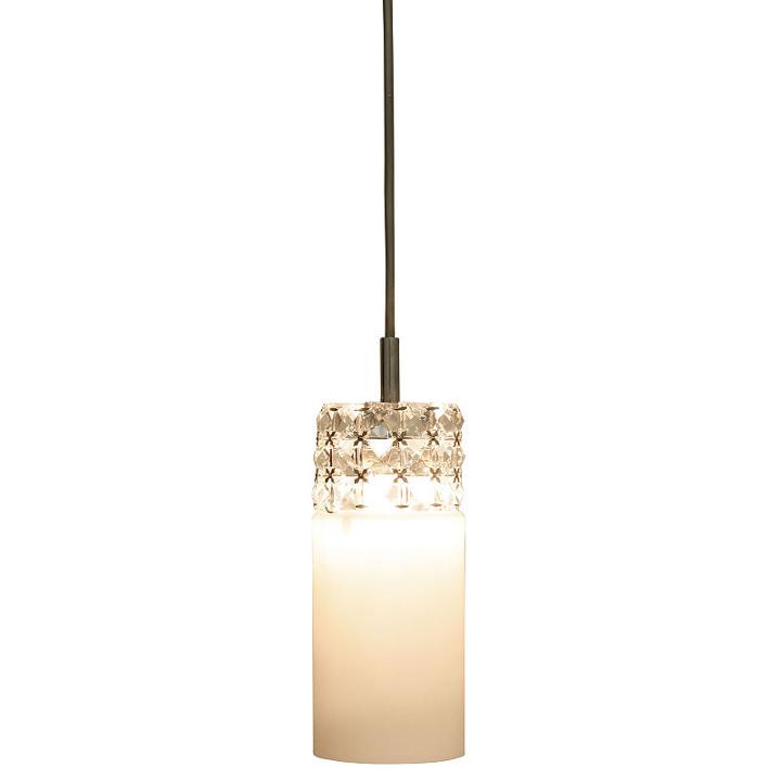 Decor Therapy Opal Glass And Crystal Pendant Light