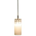 Decor Therapy Opal Glass And Crystal Pendant Light