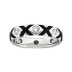 Personally Stackable Cubic Zirconia And Enamel Ring