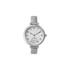 Olivia Pratt Womens Silver Tone Strap Watch-15541silver