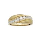 Mens 1/2 Ct. T.w. Certified Diamonds 14k Two-tone Band Ring
