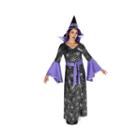 Enchanting Witch Foil Printed Dress Adult Costume