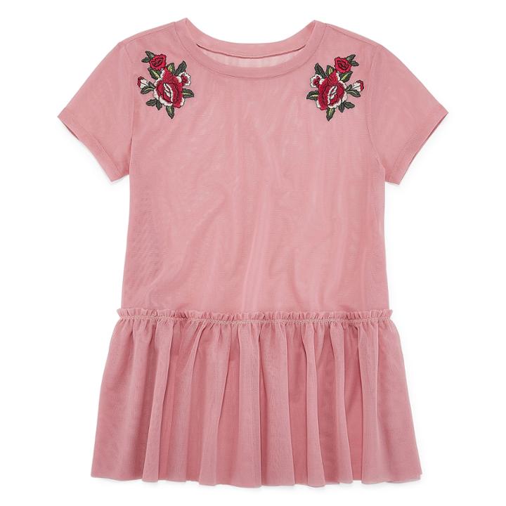Arizona Short Sleeve Peplum Top Juniors