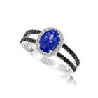 Grand Sample Sale By Le Vian Blueberry Tanzanite & 1/3 Ct. T.w. Blackberry Diamonds And Vanilla Diamonds In 14k Vanilla Gold Exotics Ring