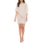 Studio 1 Sleeveless Cape Sheath Dress